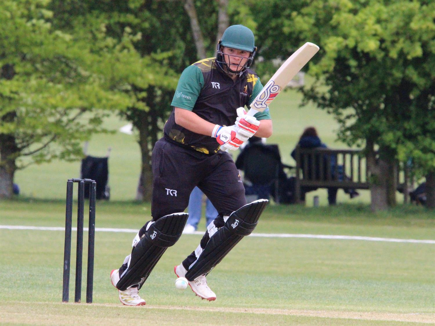 Bedfordshire v Lincolnshire, NCCA Trophy Group 2 match, held at Dunstable Town Cricket Club on 03/05/2026 .
James Laud batting for Lincolnshire C.C.C.