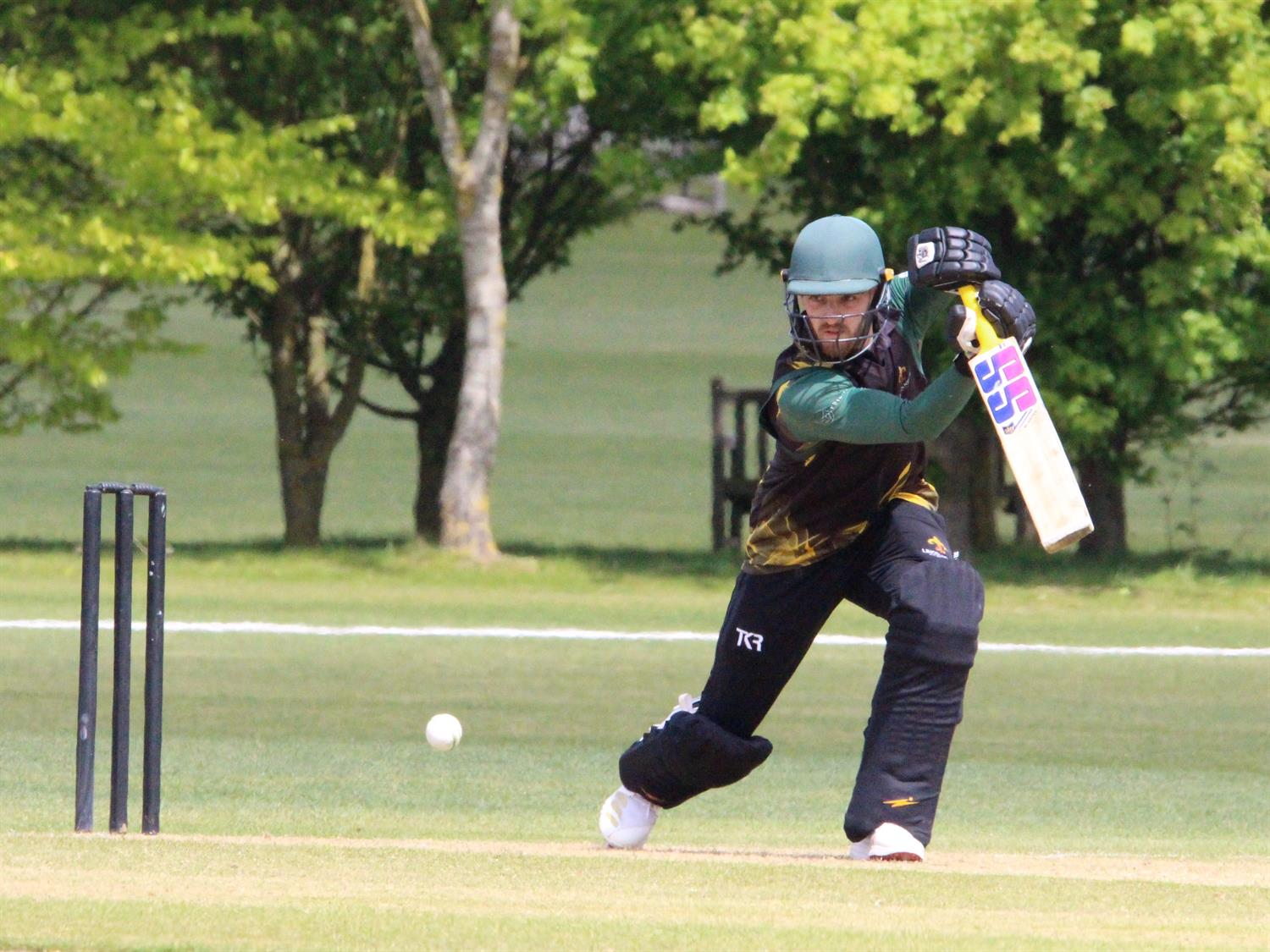 Bedfordshire v Lincolnshire, NCCA Trophy Group 2 match, held at Dunstable Town Cricket Club on 03/05/2026 .
Tom Keast seen batting for Lincolnshire C.C.C.