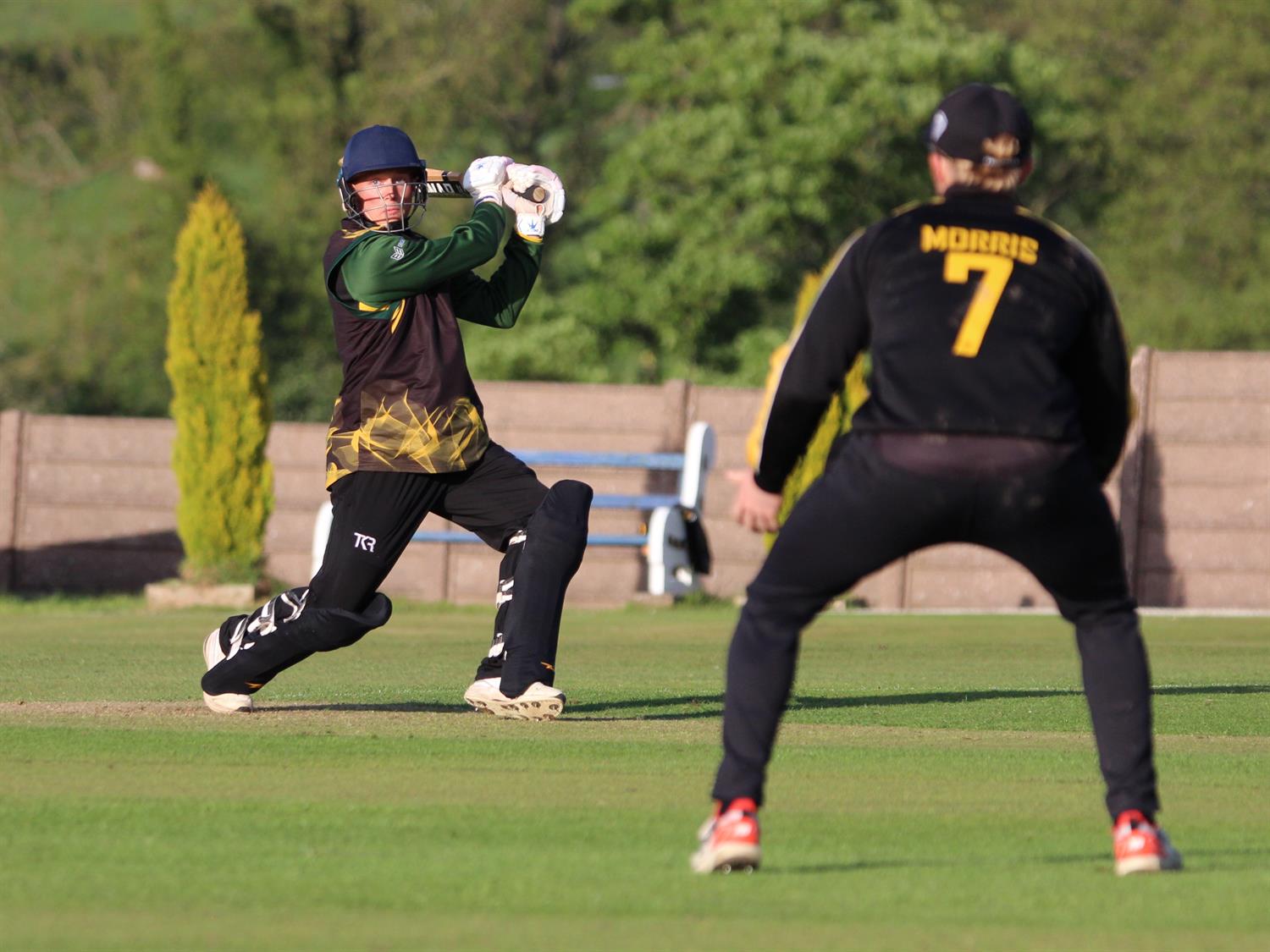 Staffordshire v Lincolnshire, NCCA Trophy Group 2 match, held at Bignall End Cricket Club on 17/05/2026 .
Jake Ludlam of Lincolnshire batting.