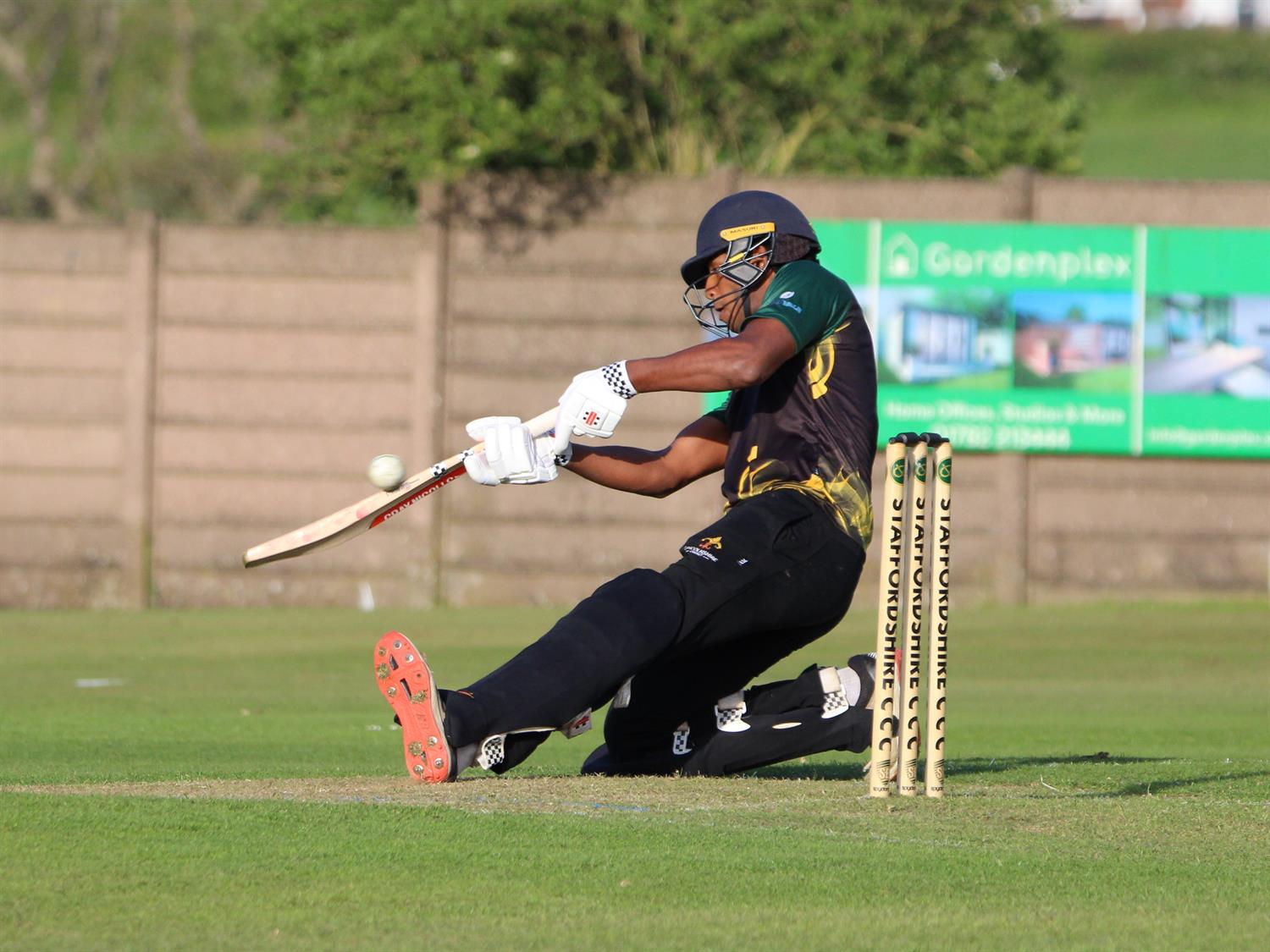 Staffordshire v Lincolnshire, NCCA Trophy Group 2 match, held at Bignall End Cricket Club on 17/05/2026 .
Pranav Pothula in great form with the bat again for Lincolnshire.