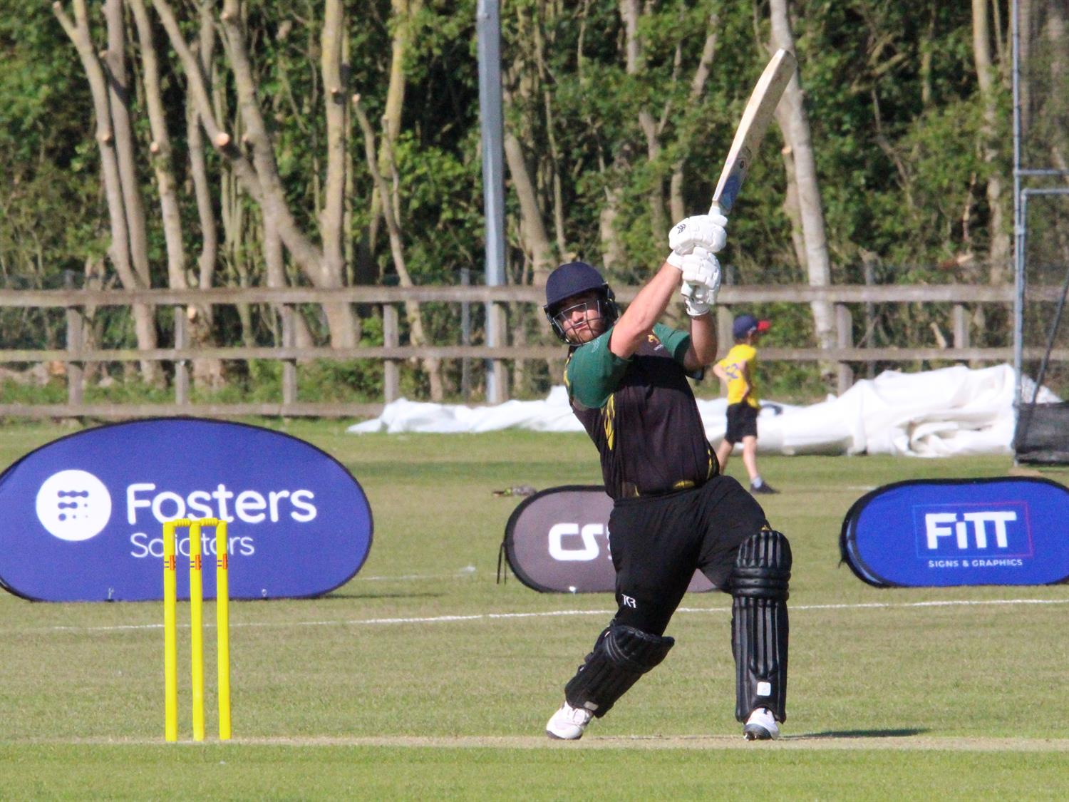Norfolk v Lincolnshire, NCCA T20 Group 2 match, held at Sprowston CC on 24/05/2026 .
Nic Keast goes over the boundary with another huge hit.