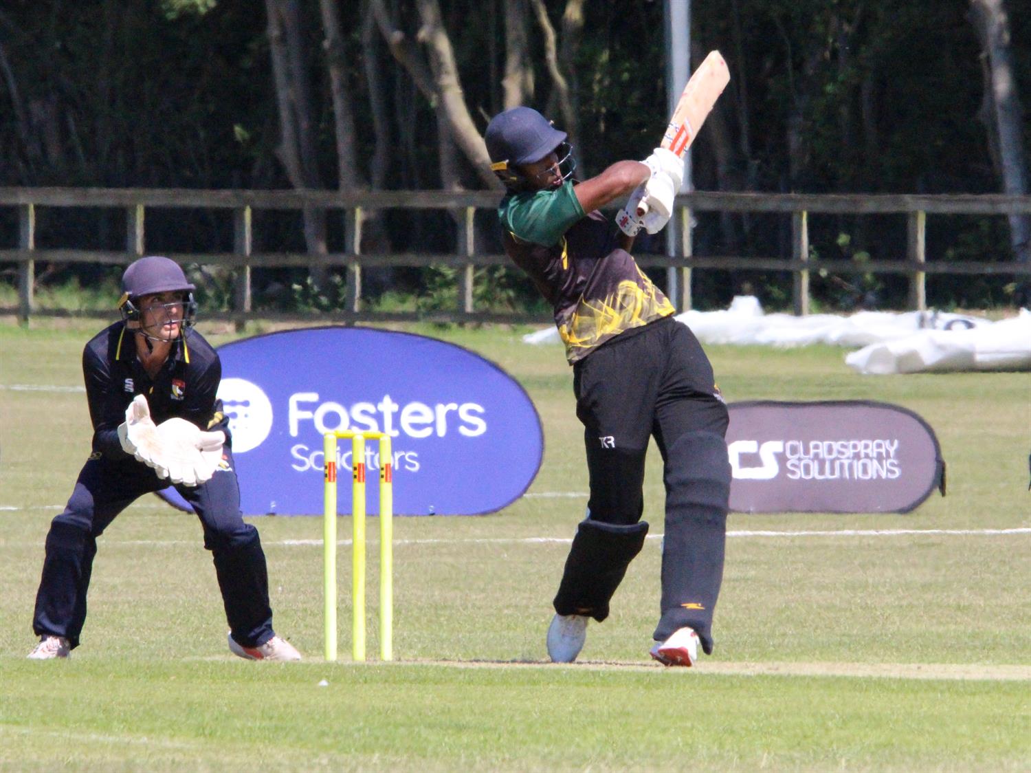 Norfolk v Lincolnshire, NCCA T20 Group 2 match, held at Sprowston CC on 24/05/2026 .
Pranav Pothula of Lincolnshire goes for a big hit in making the second highest individual score of the innings (34 runs).