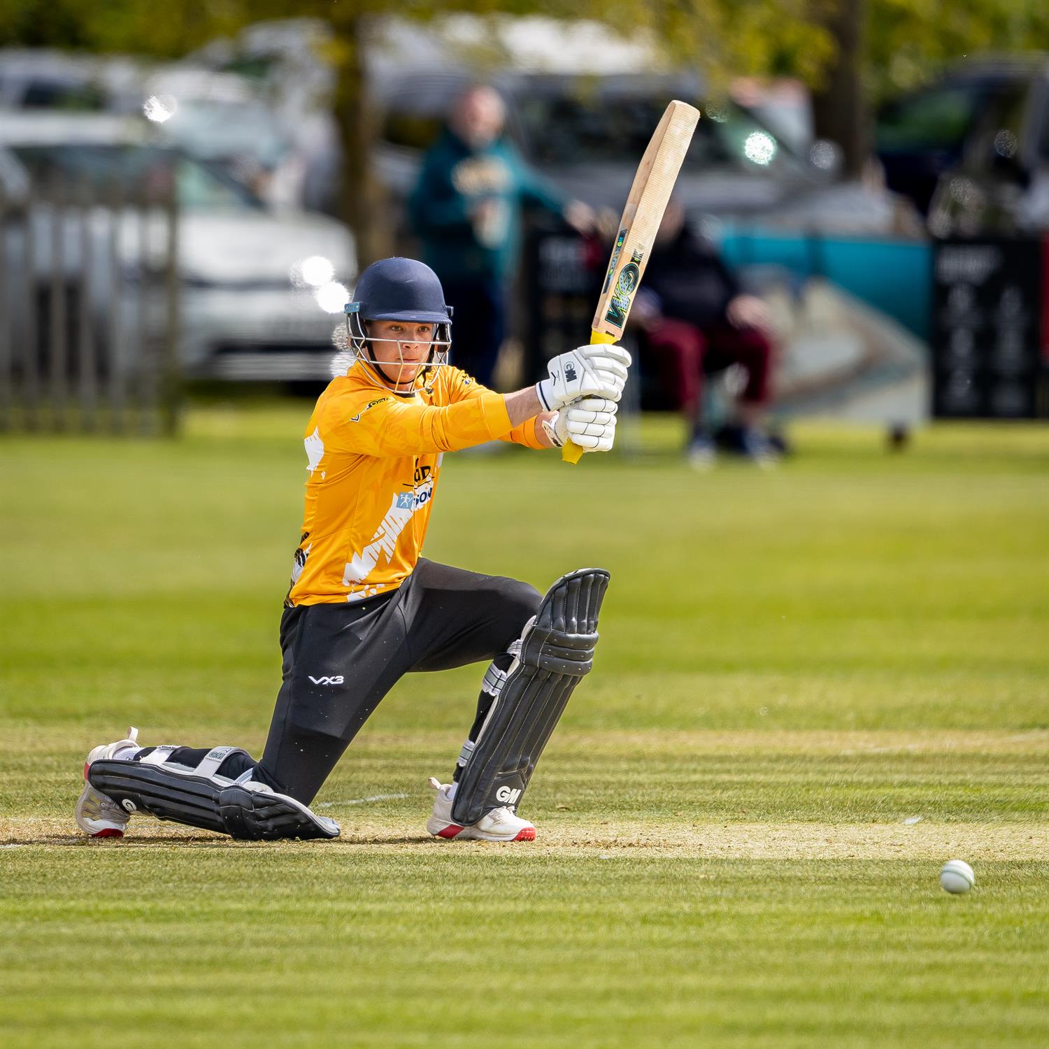 Cornwall's Charlie Mumford reached a half-century from 48 balls in the NCCA NV Play Trophy match against Dorset at Wimborne Cricket Club on April 26th, 2026.