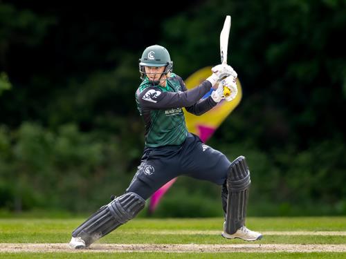 Andy Rishton batting for Berkshire in the NCCA NV Play Trophy match against Devon at Falkland Cricket Club on May 3rd, 2026. 