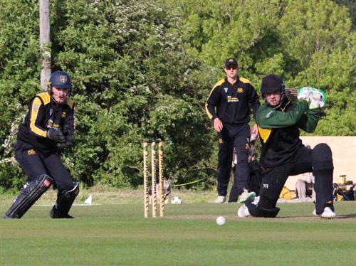 Staffordshire v Lincolnshire, NCCA Trophy Group 2 match, held at Bignall End Cricket Club on 17/05/2026 .
Ben Jones batting for Lincolnshire.