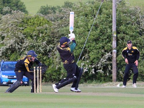 Staffordshire v Lincolnshire, NCCA Trophy Group 2 match, held at Bignall End Cricket Club on 17/05/2026 .
Nic Keast of Lincolnshire, leading from the front with a rapid 45 runs.