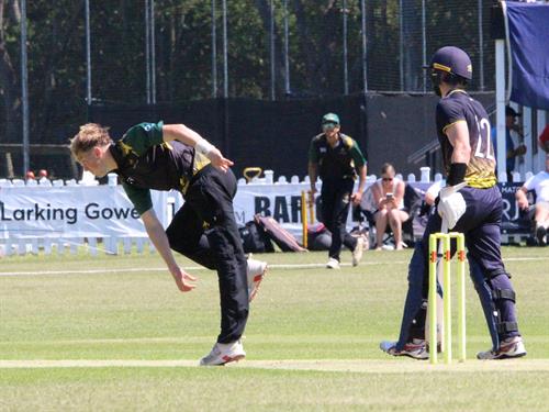 Norfolk v Lincolnshire, NCCA T20 Group 2 match, held at Sprowston CC on 24/05/2026 .
Matty Mills bowling for Lincolnshire C.C.C.