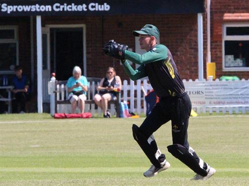 Norfolk v Lincolnshire, NCCA T20 Group 2 match, held at Sprowston CC on 24/05/2026 .
Finn Brookes the Lincolnshire wicket keeper.