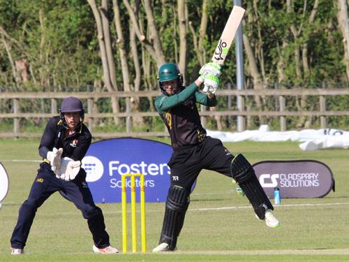 Norfolk v Lincolnshire, NCCA T20 Group 2 match, held at Sprowston CC on 24/05/2026 .
Sam Evans batting for Lincolnshire.