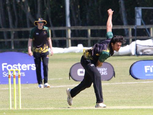 Norfolk v Lincolnshire, NCCA T20 Group 2 match, held at Sprowston CC on 24/05/2026 .
Amartya Kaul a fine spell of bowling for Lincolnshire.