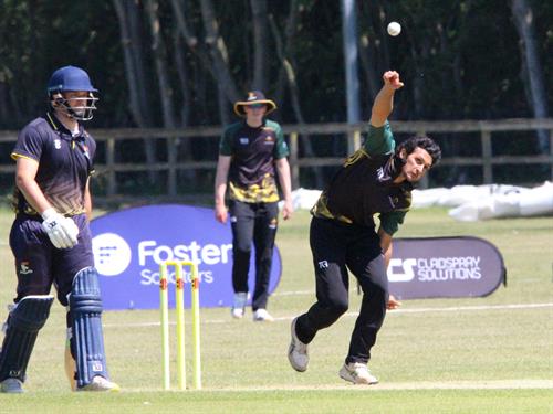 Norfolk v Lincolnshire, NCCA T20 Group 2 match, held at Sprowston CC on 24/05/2026 .
Amartya Kaul sets up another wicket for Lincolnshire.