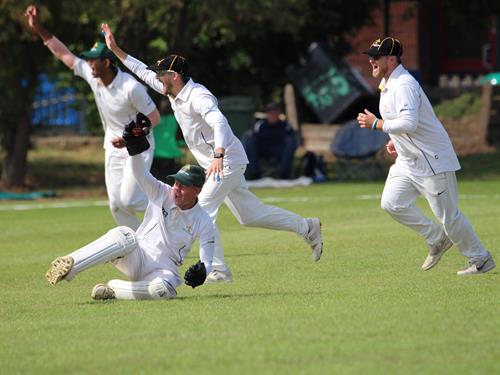 Lincolnshire v Cumbria, NCCA Cluberly Eastern Div 2 match, held at Cleethorpes on 23/08/2026 .
Finn Brookes of Lincolnshire C.C.C. claims another victim behind the wicket.